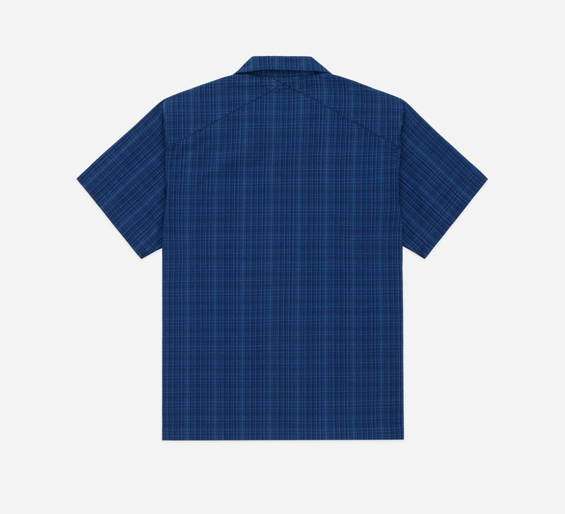 3sixteen Vacation Shirt - Indigo Microcheck outlook