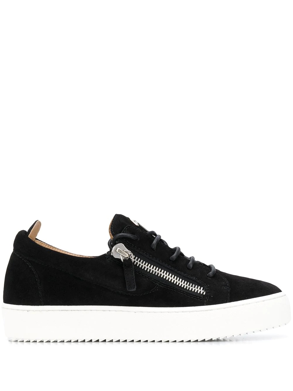 zip detail low top trainers - 1