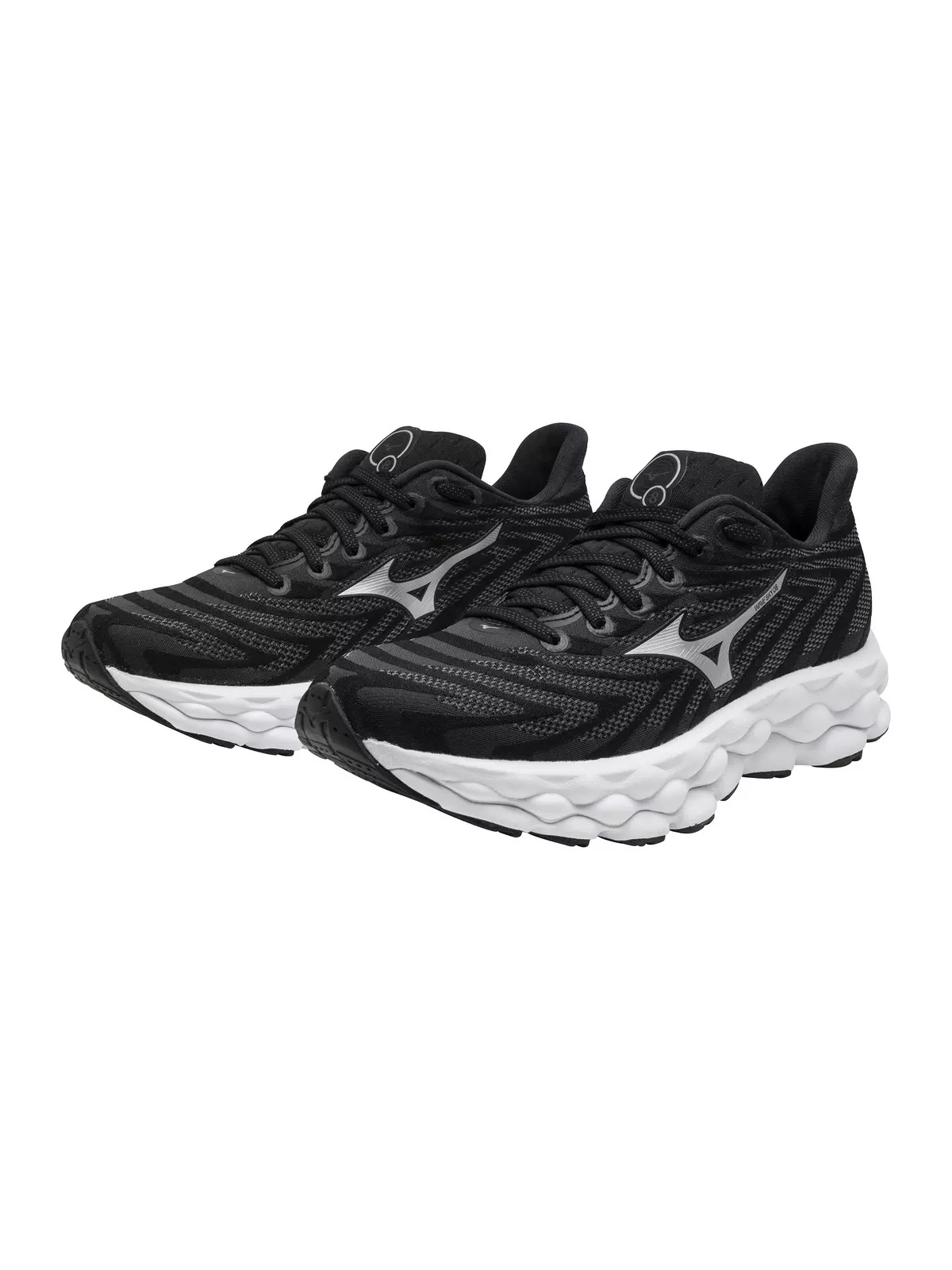 Wave Sky 8 "Black/Silver" Women's Running Shoe - 5