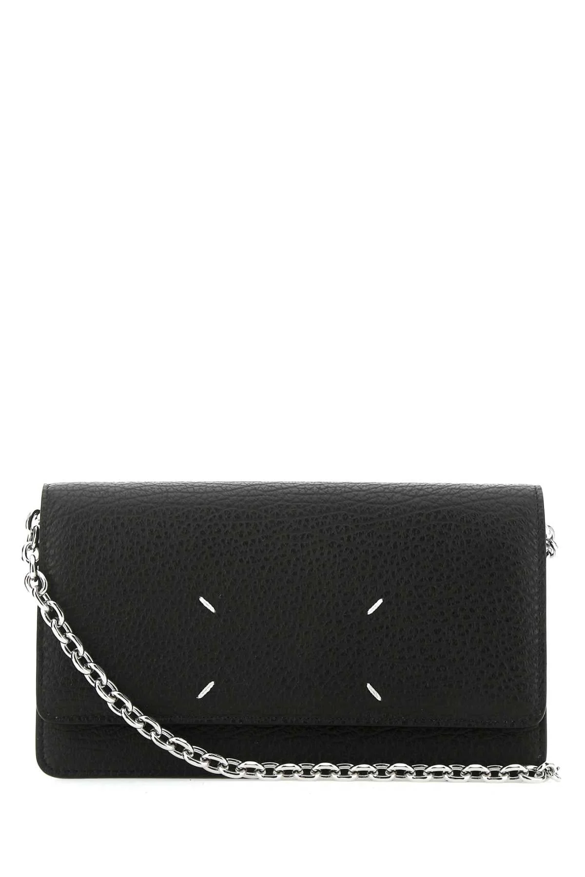Maison Margiela Women Black Leather Crossbody Bag - 1