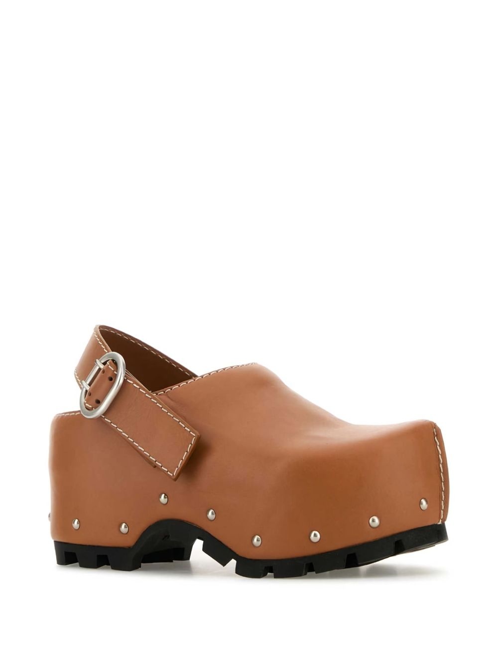 90mm leather clogs - 2