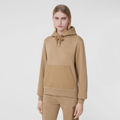 Burberry Logo Graphic Cotton Jersey Oversized Hoodie outlook