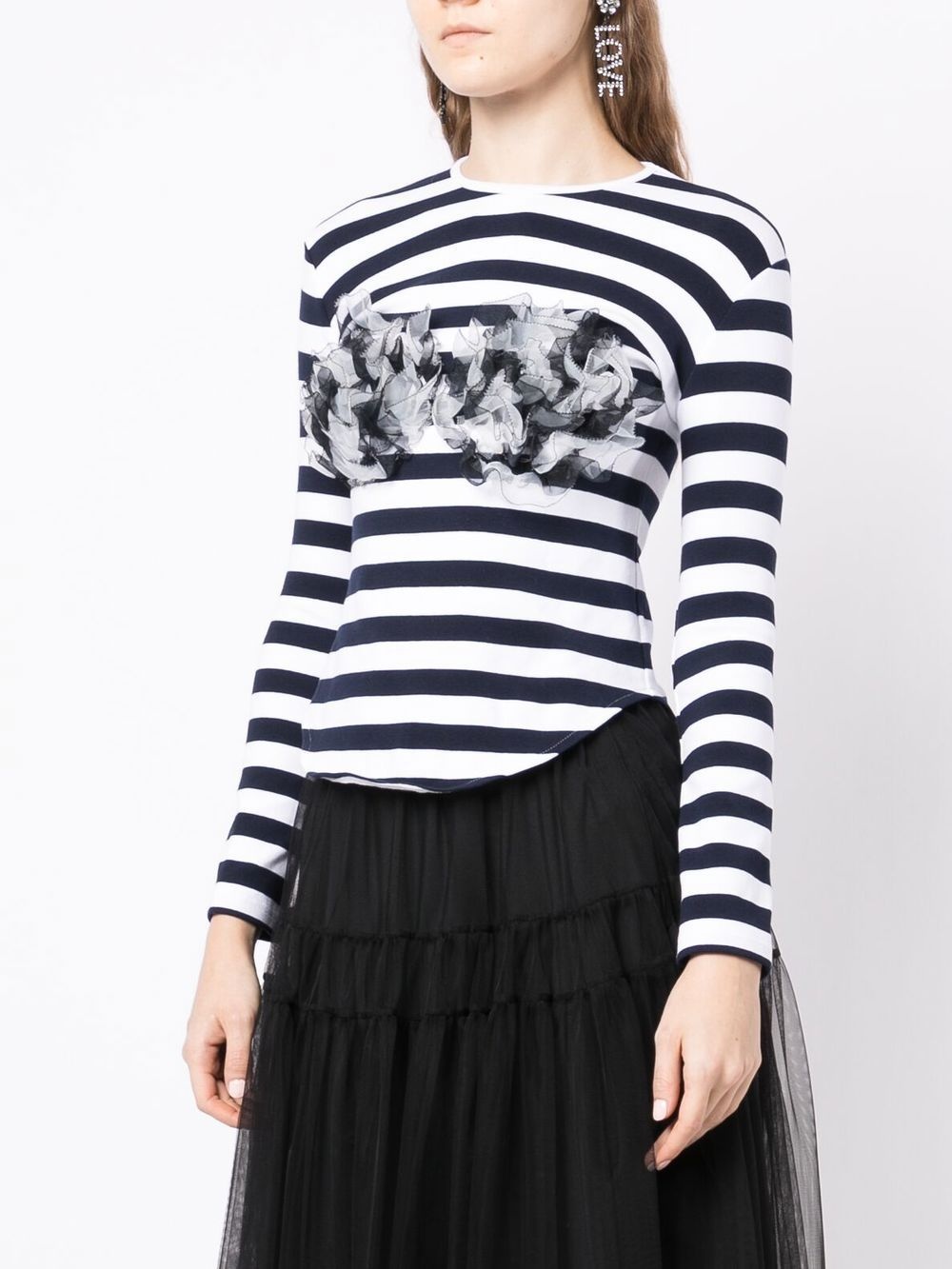 ruffle striped top - 3