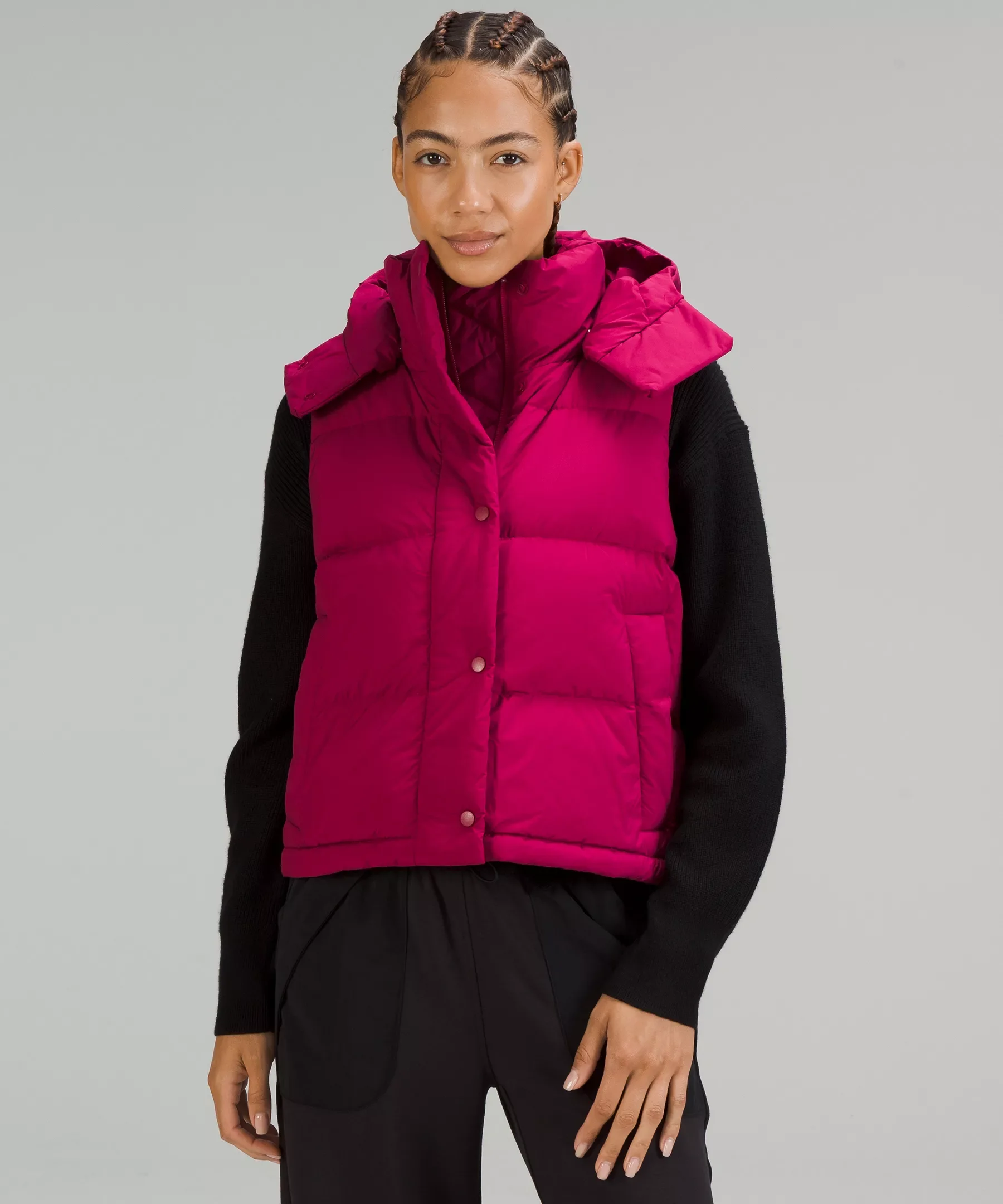 Wunder Puff 600-Down-Fill Cropped Vest - 1