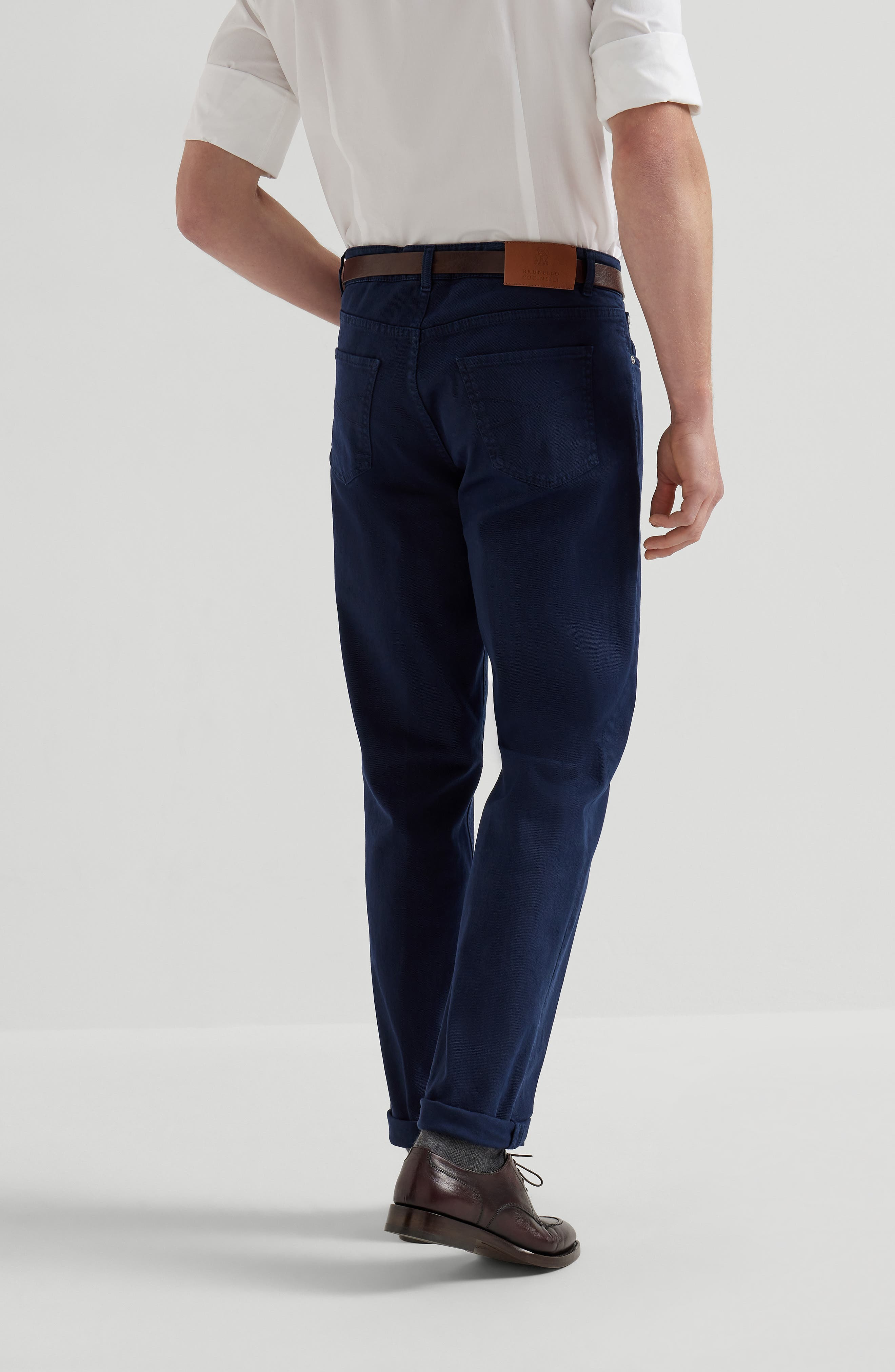 Brunello Cucinelli Comfort denim trousers in Navy Blue at Nordstrom - 3