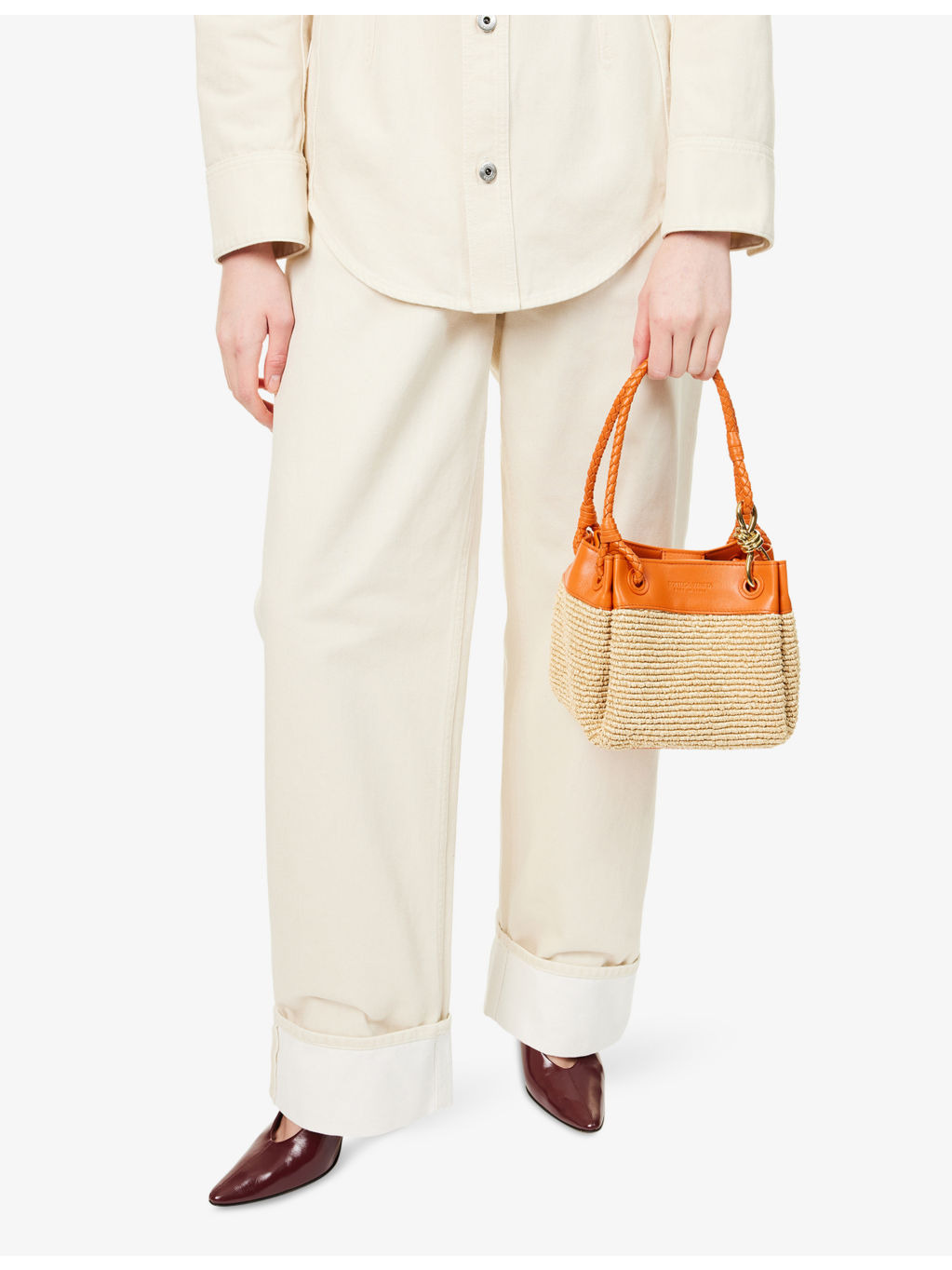 Parachute Small Raffia Shoulder Bag - 6