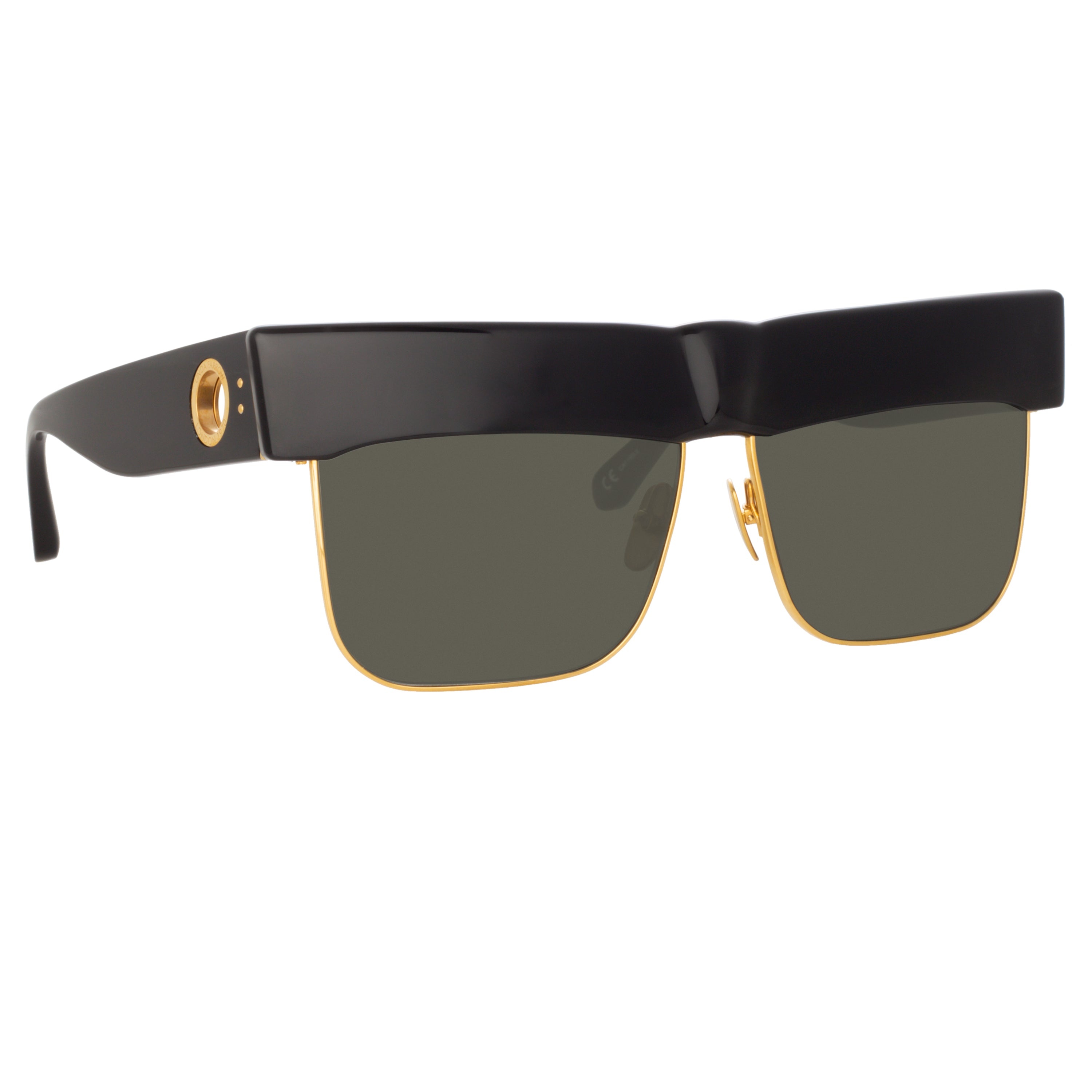 ROSALIE OVERSIZED SUNGLASSES IN BLACK - 6