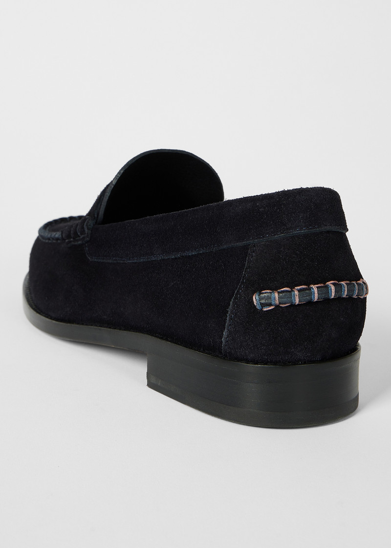 Navy Suede 'Lido' Loafers 5