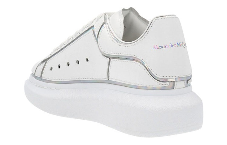 Alexander McQueen Oversized Sneaker 'White Silver Holo' 645868WIBNV9989 - 3