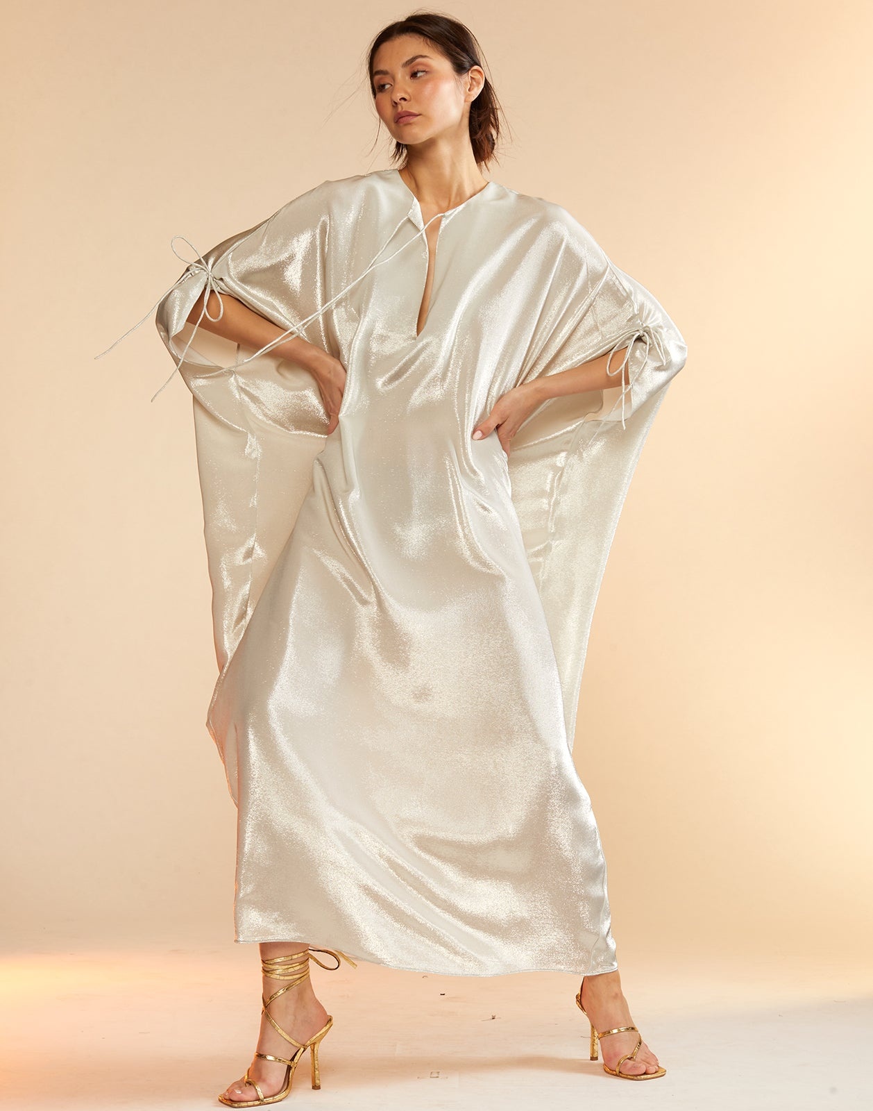 Silk Lame Kaftan - 7