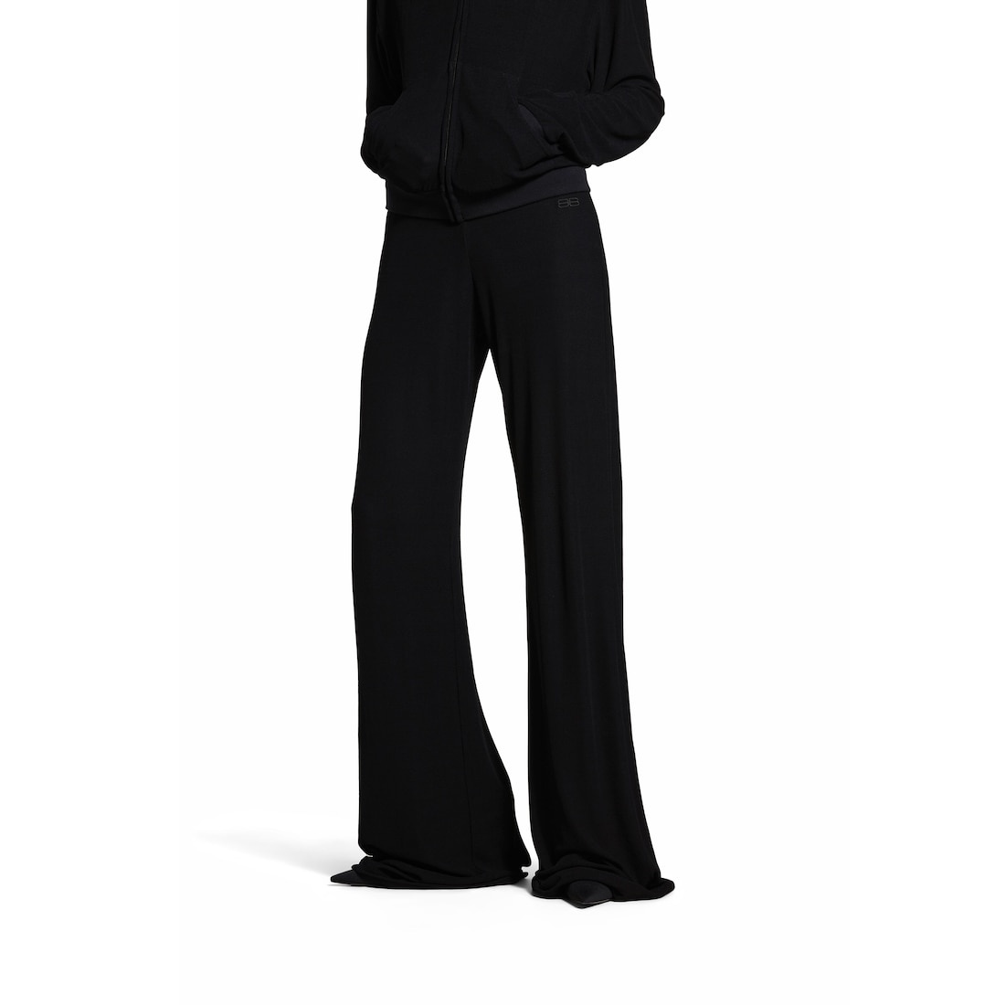Women's Elastic Pants in Black - 5