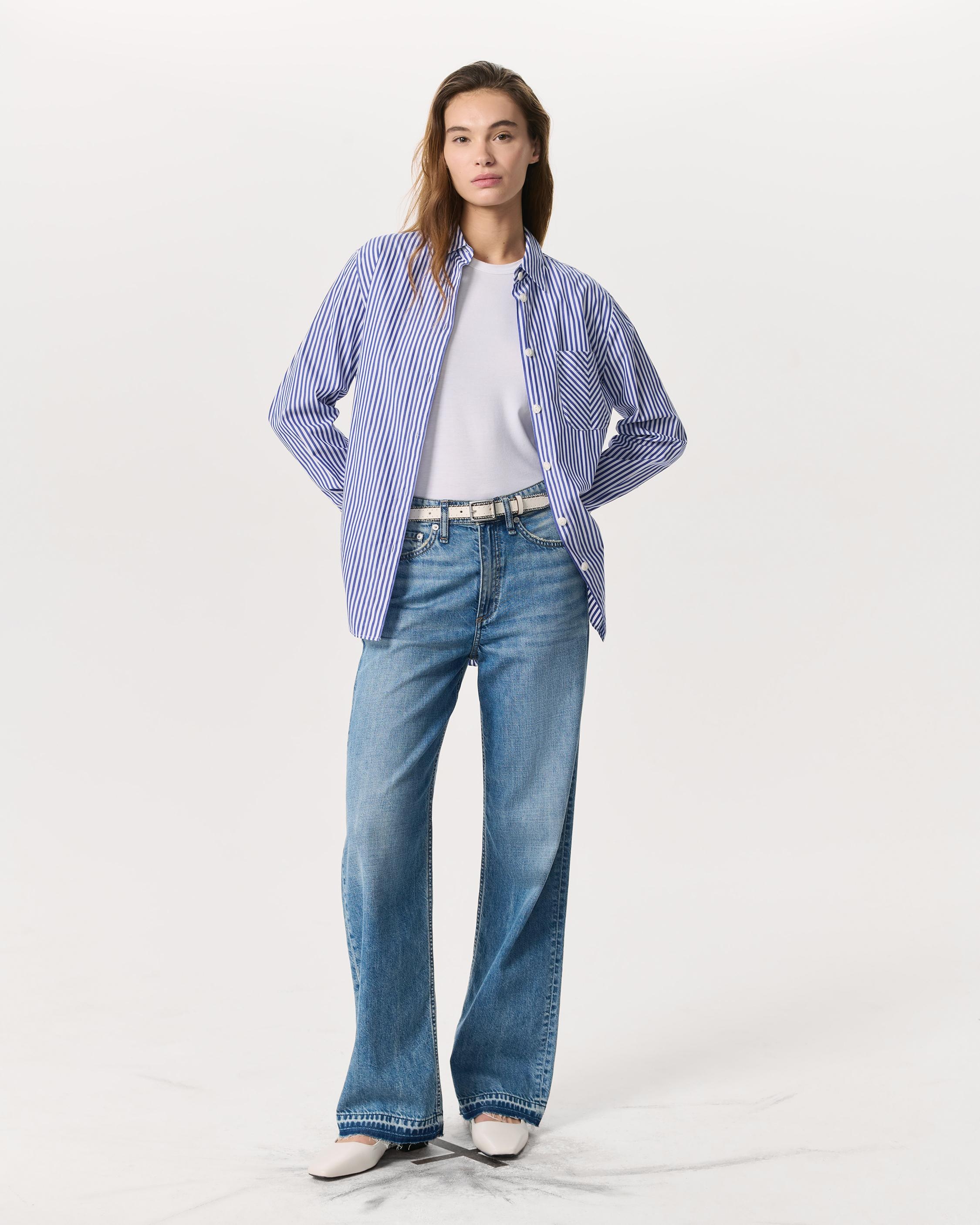 Maxine Poplin Stripe Shirt - 4