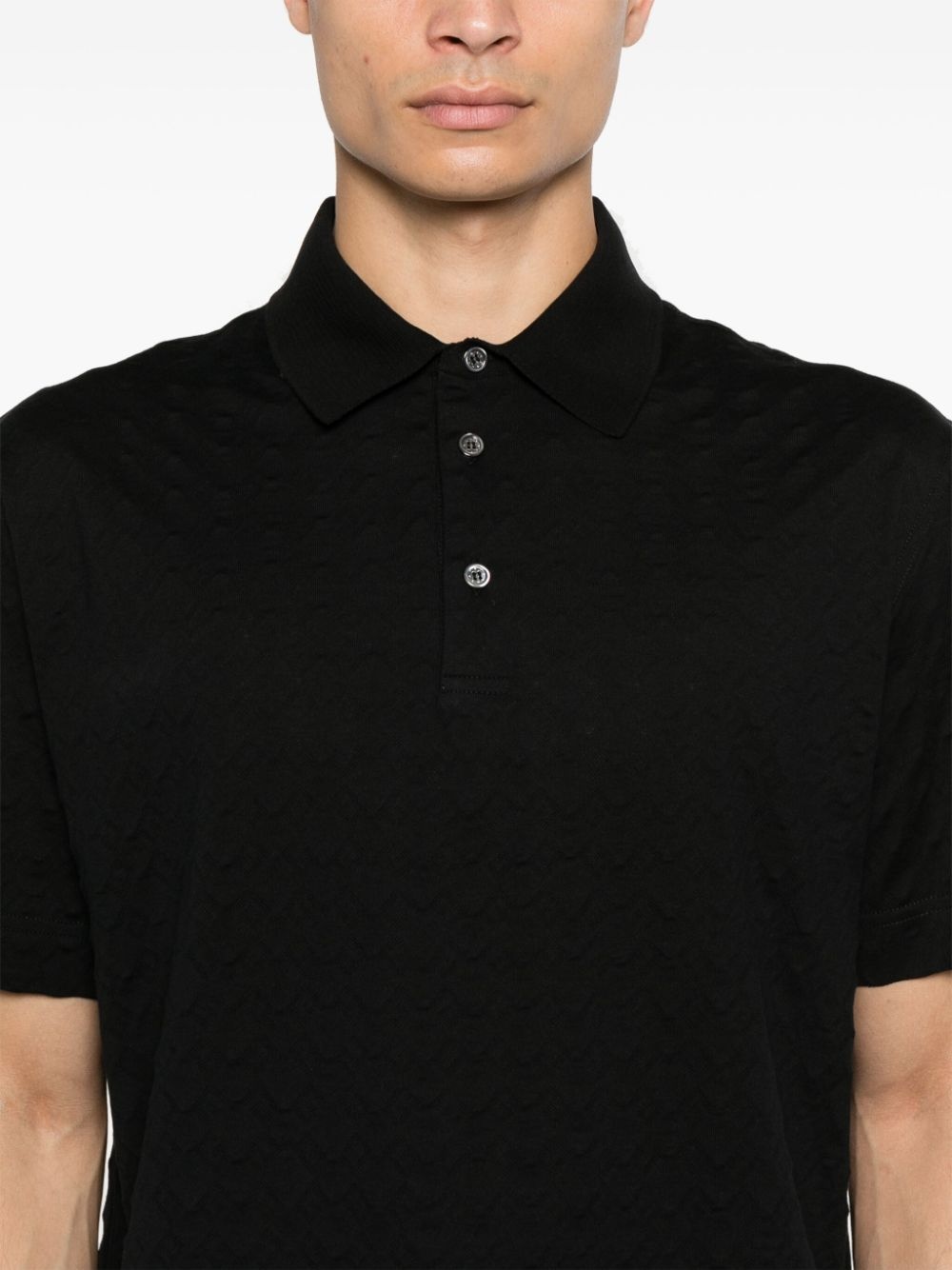 4G-jacquard polo shirt - 4