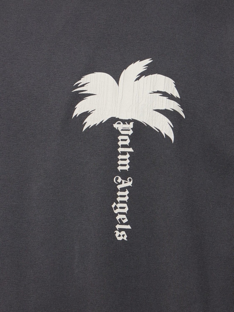 The Palm print cotton t-shirt - 4