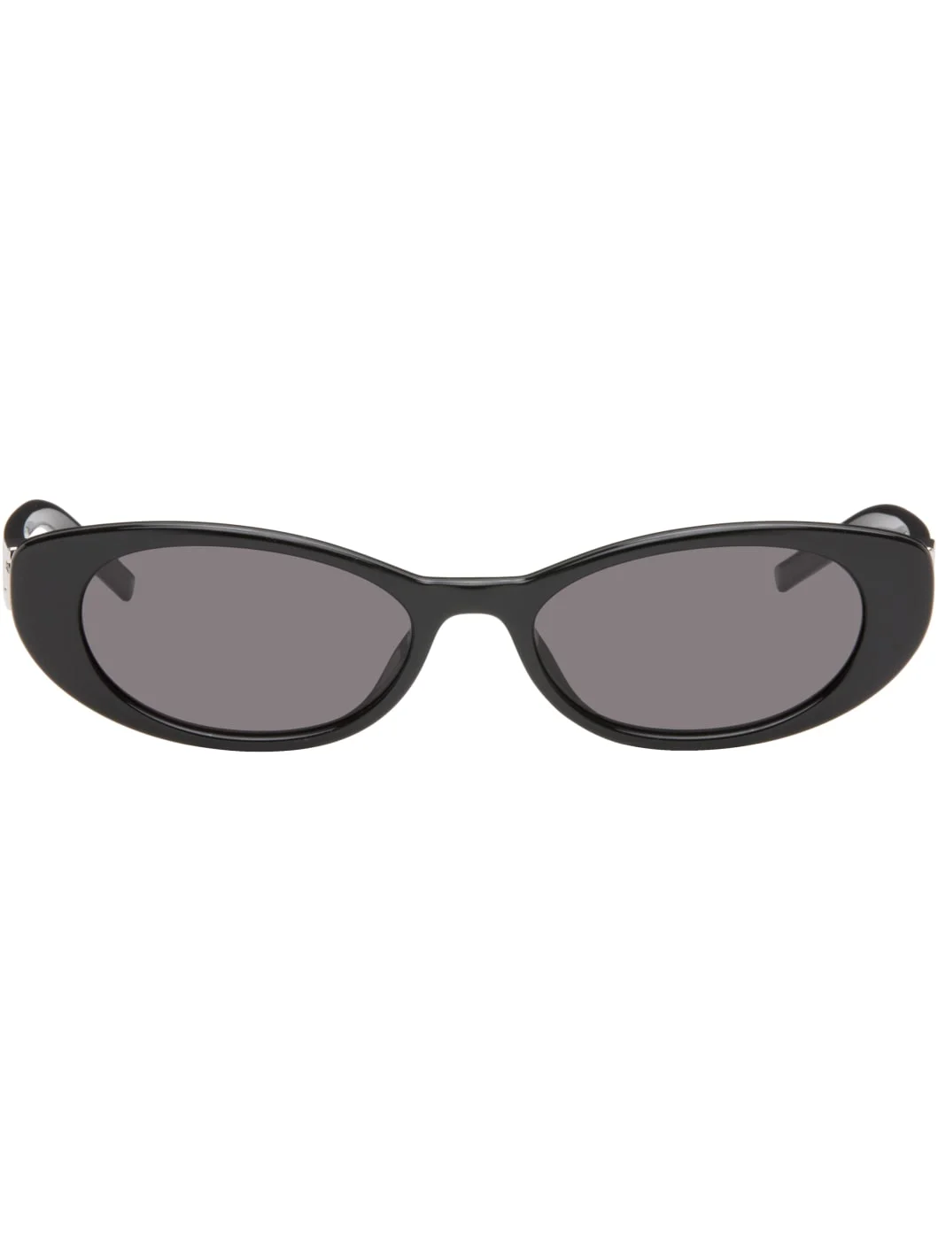 Black Emblem Cat-Eye Sunglasses - 1