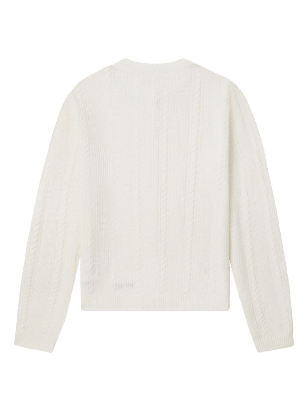 frayed-detail cardigan - 6