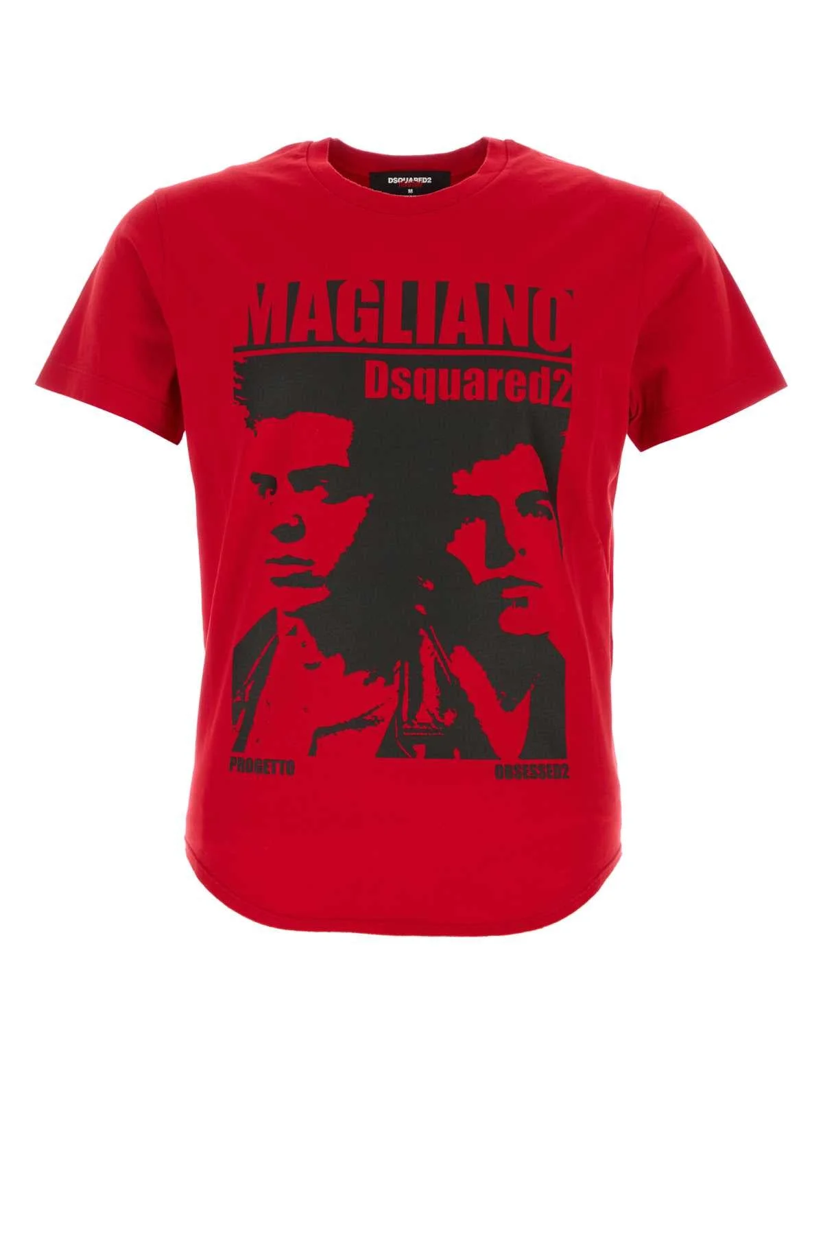 Dsquared Men Red Cotton Dsquared X Magliano T-Shirt - 1