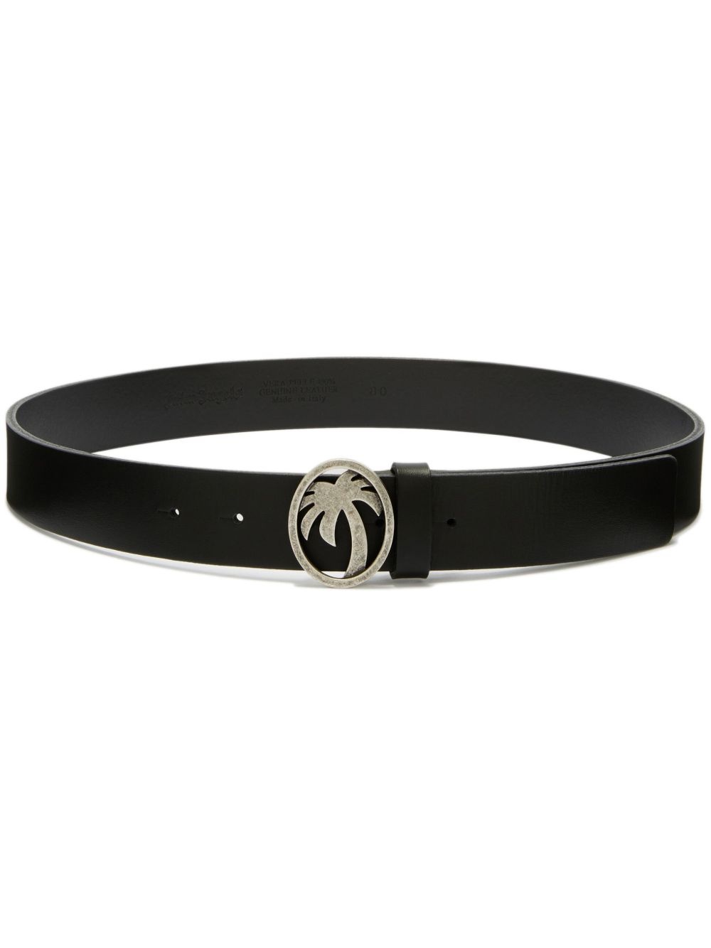 oval-pam leather belt - 1