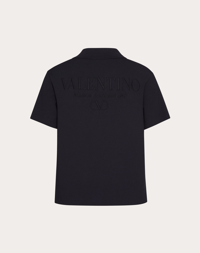 Valentino VISCOSE BOWLING SHIRT WITH VLOGO CHAIN AND VALENTINO EMBROIDERY outlook