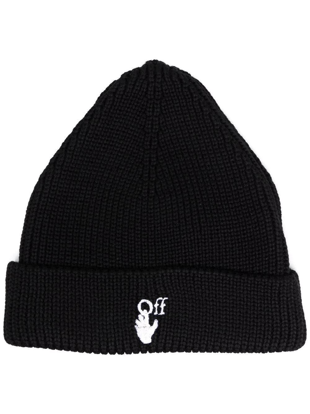 Hands Off ribbed-knit beanie - 1