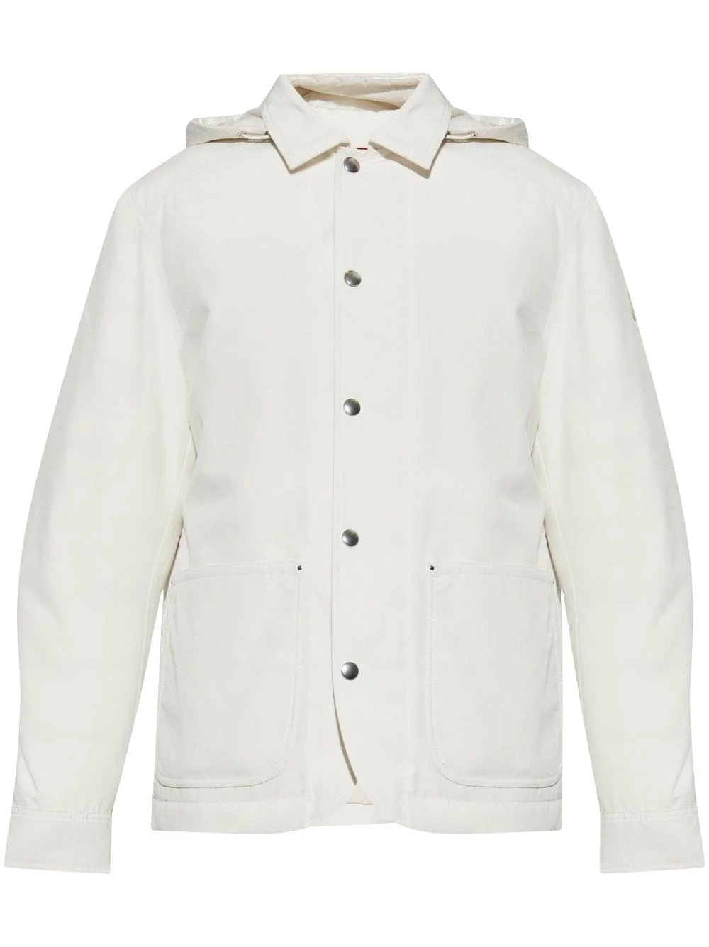 logo-patch padded jacket - 1