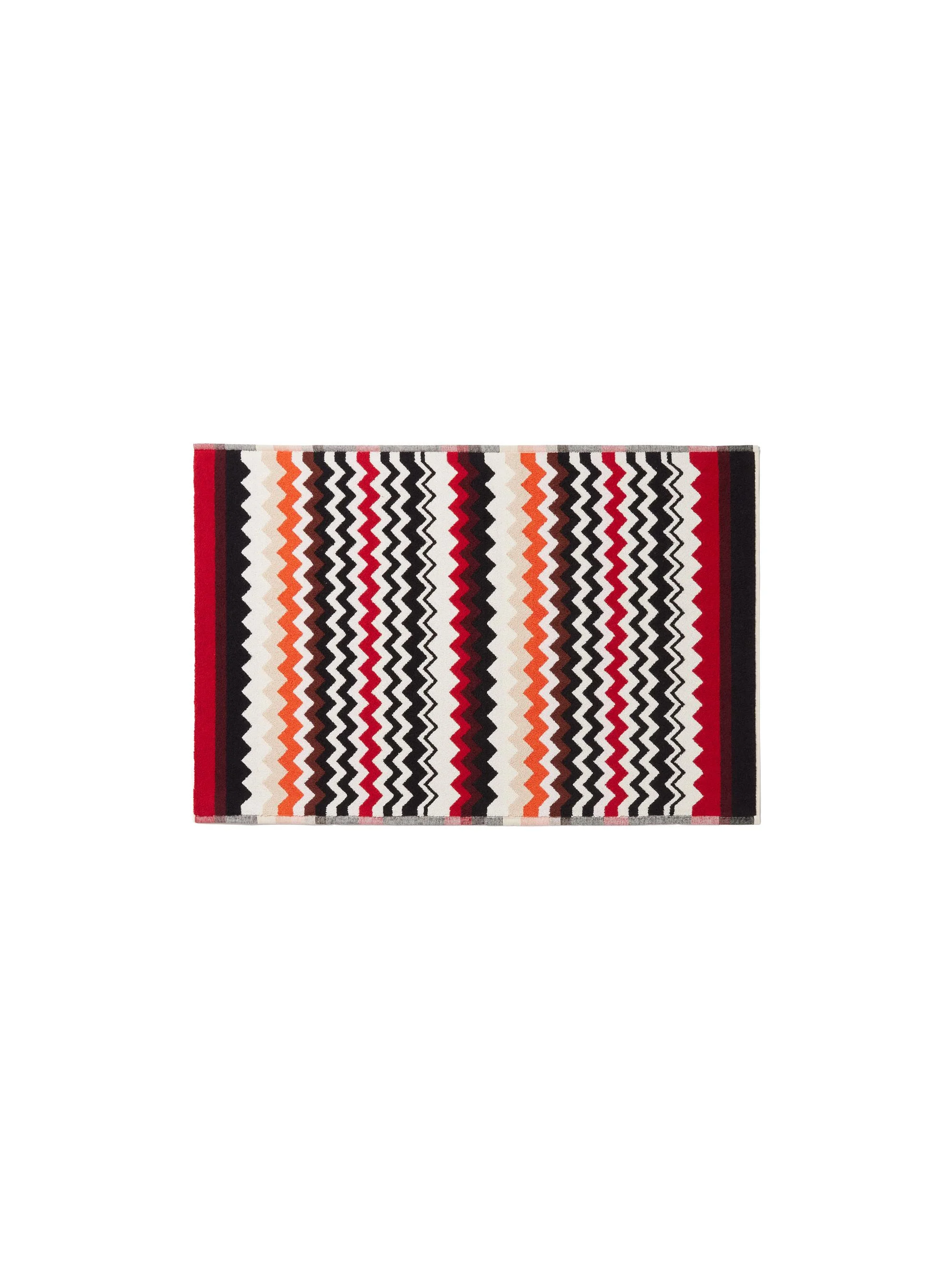 Best Zig Zag Bath Mat - Black Multi - 1