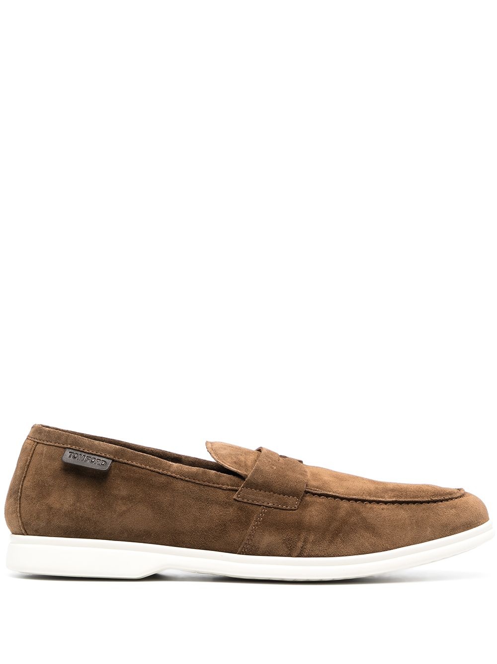 suede penny loafers - 1