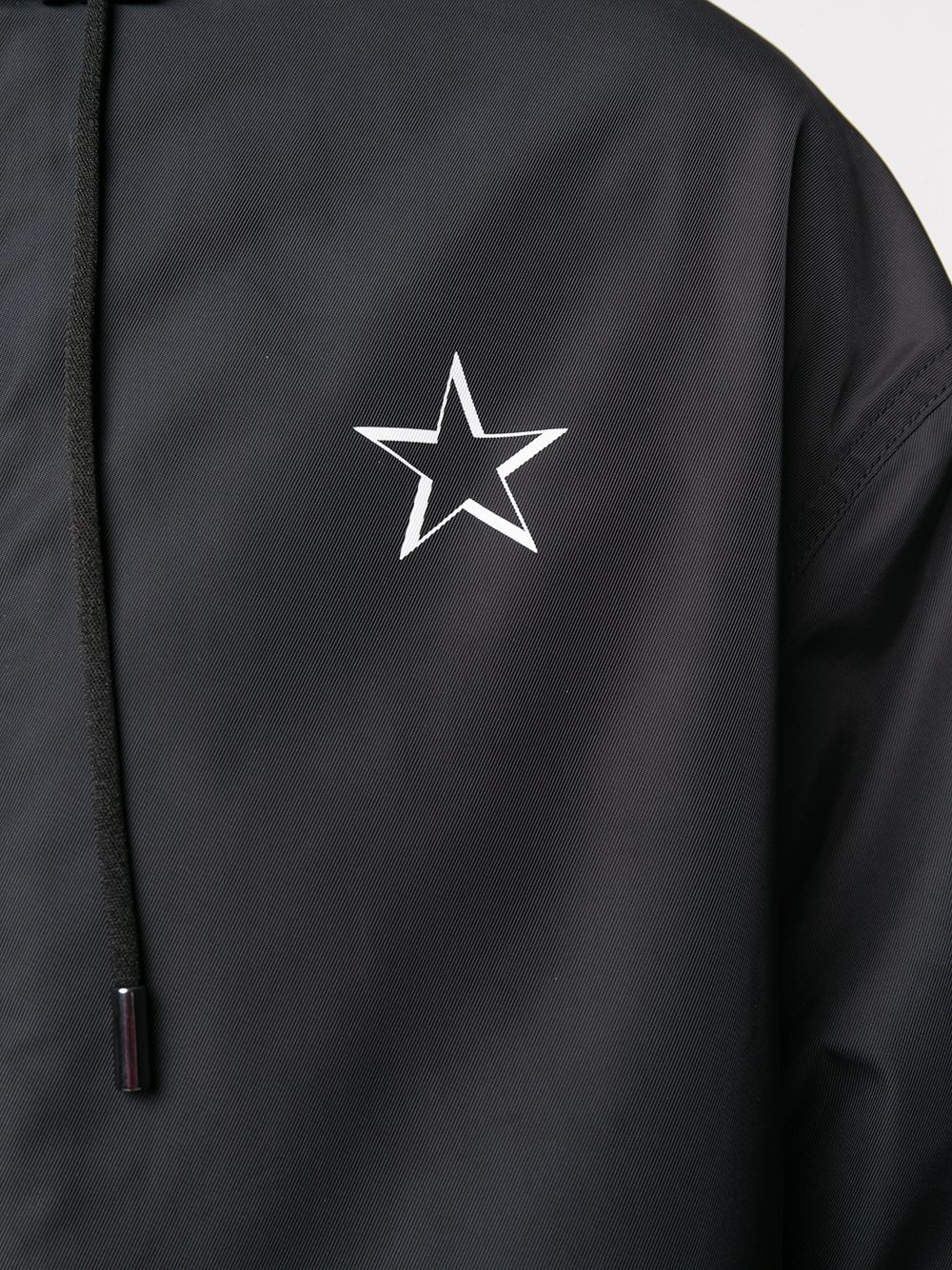 hooded logo raincoat - 5