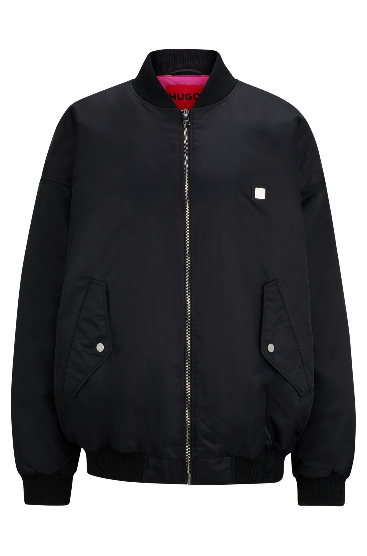 OVERSIZE-FIT BOMBER JACKET IN WATER-REPELLENT FABRIC - 1