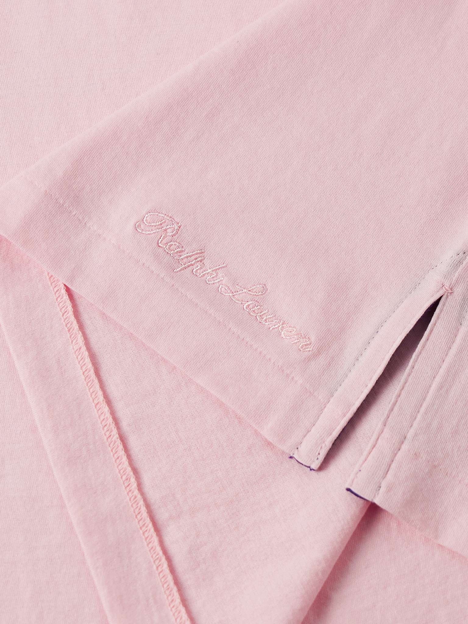 Logo-Embroidered Cotton-Lisle T-Shirt - 5