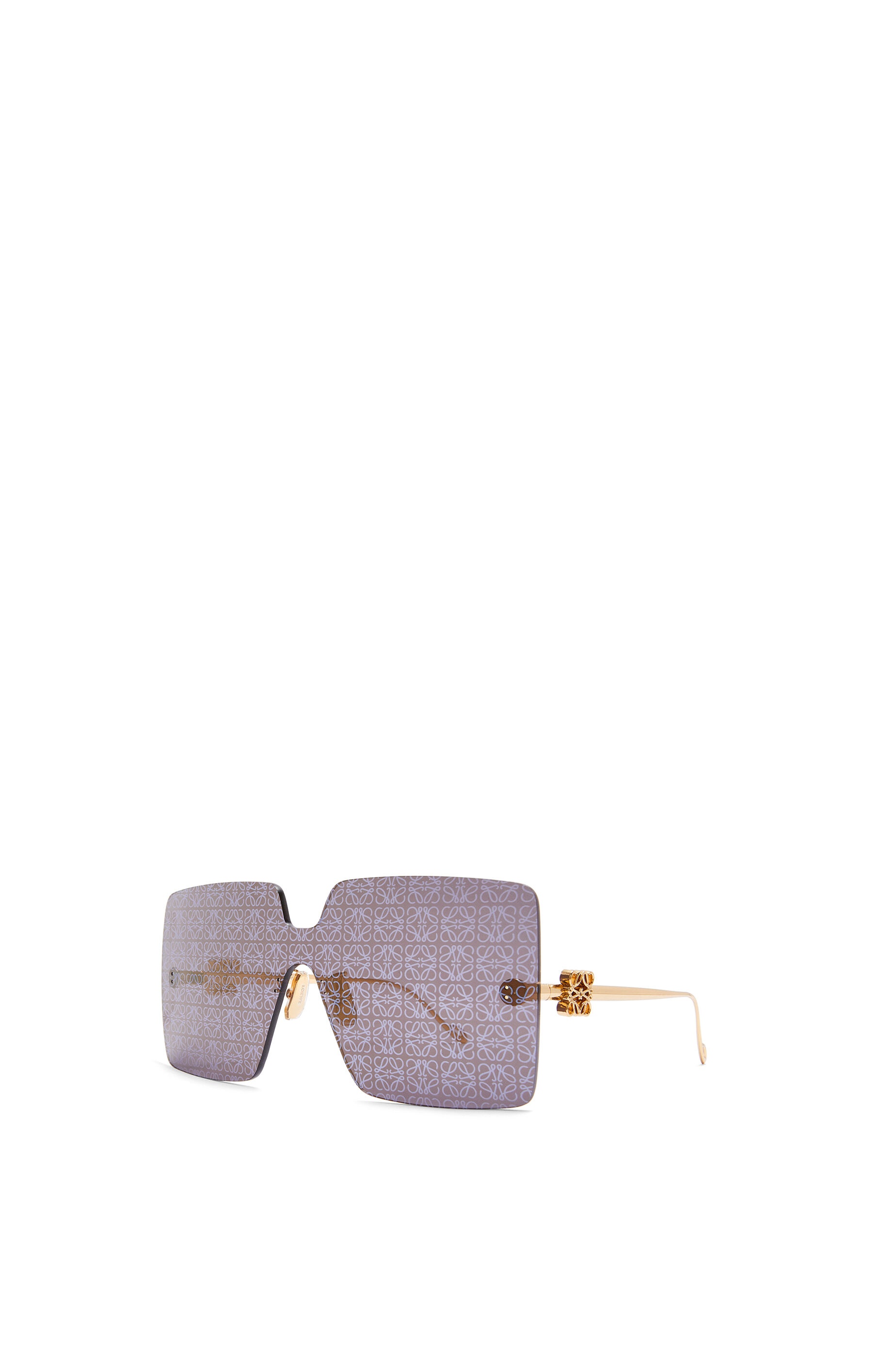 Rimless mask sunglasses in metal - 2