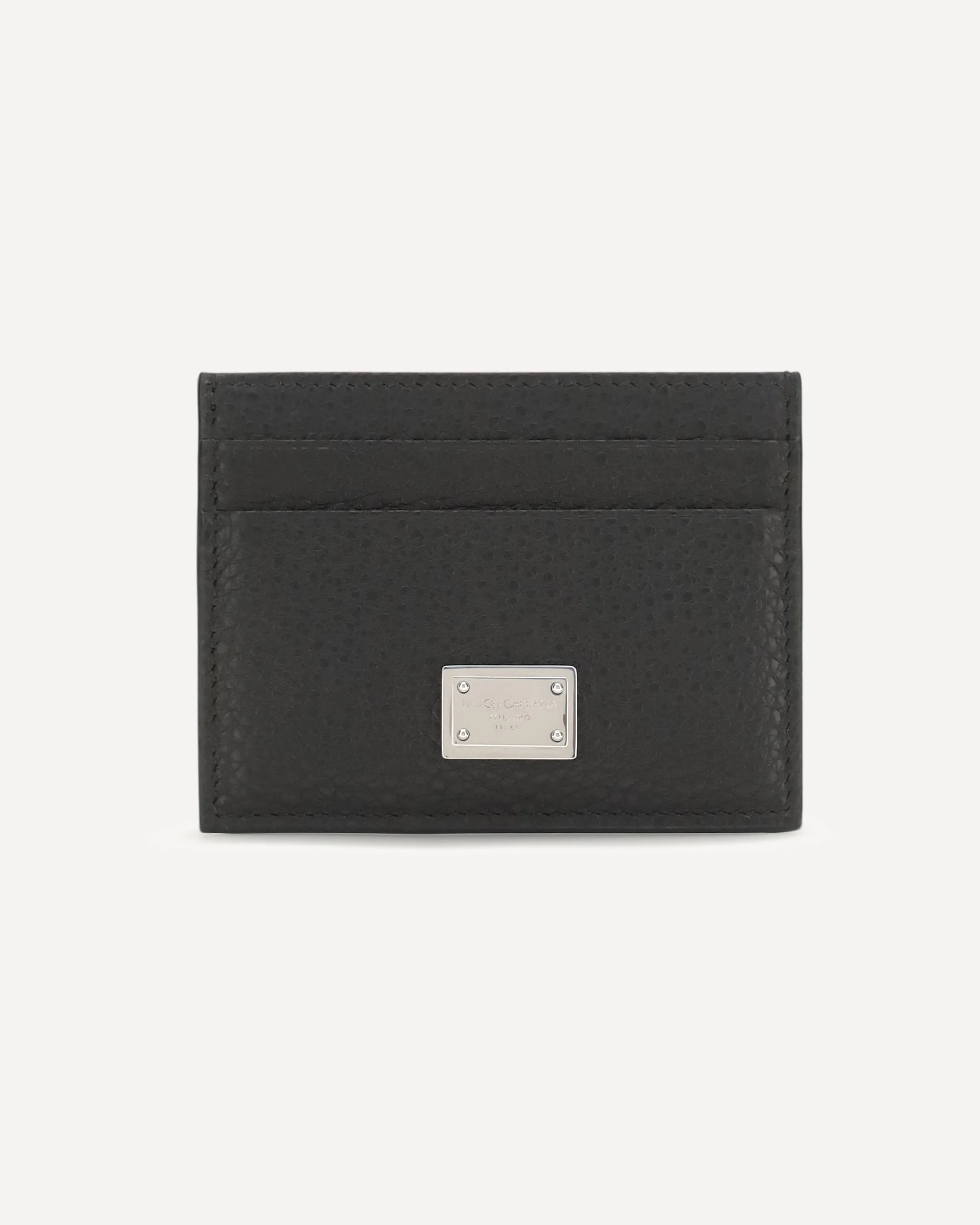 Logo-plate leather Card Holder - 1