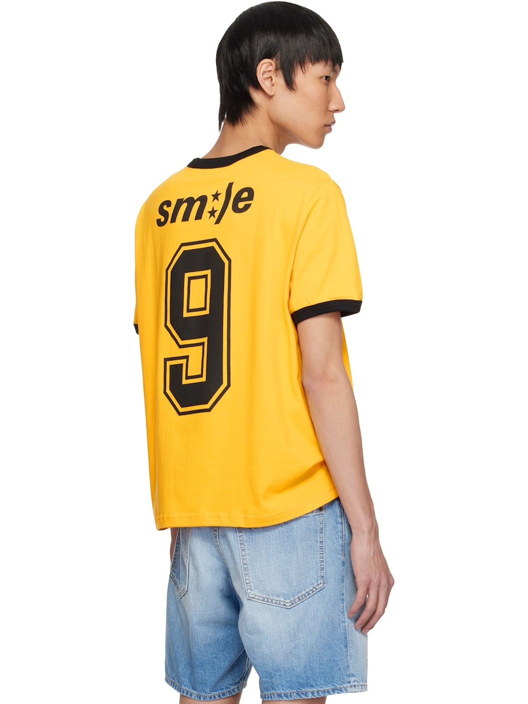Yellow 'Smile' 70's T-shirt - 3