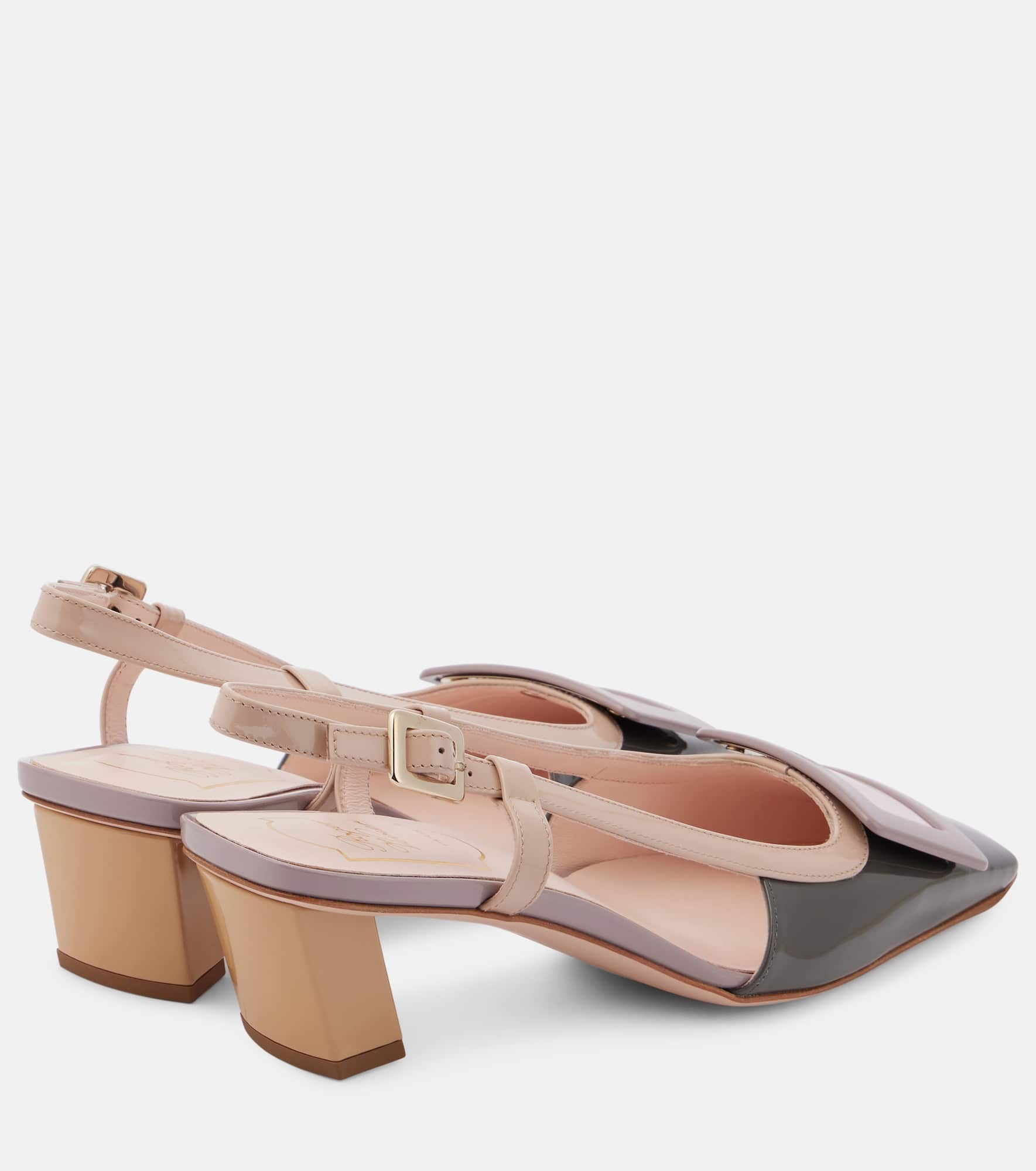 Belle Vivier patent leather slingback pumps - 2