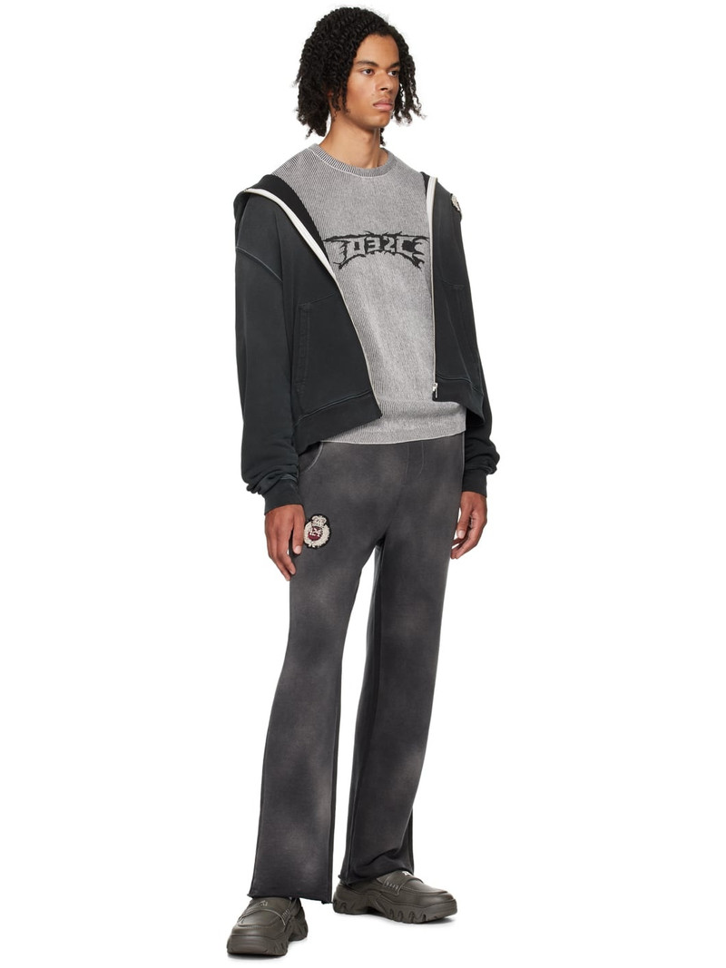 032c Gray Nerve Shatter Crewneck outlook