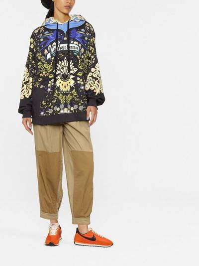 Etro graphic-print cotton hoodie outlook