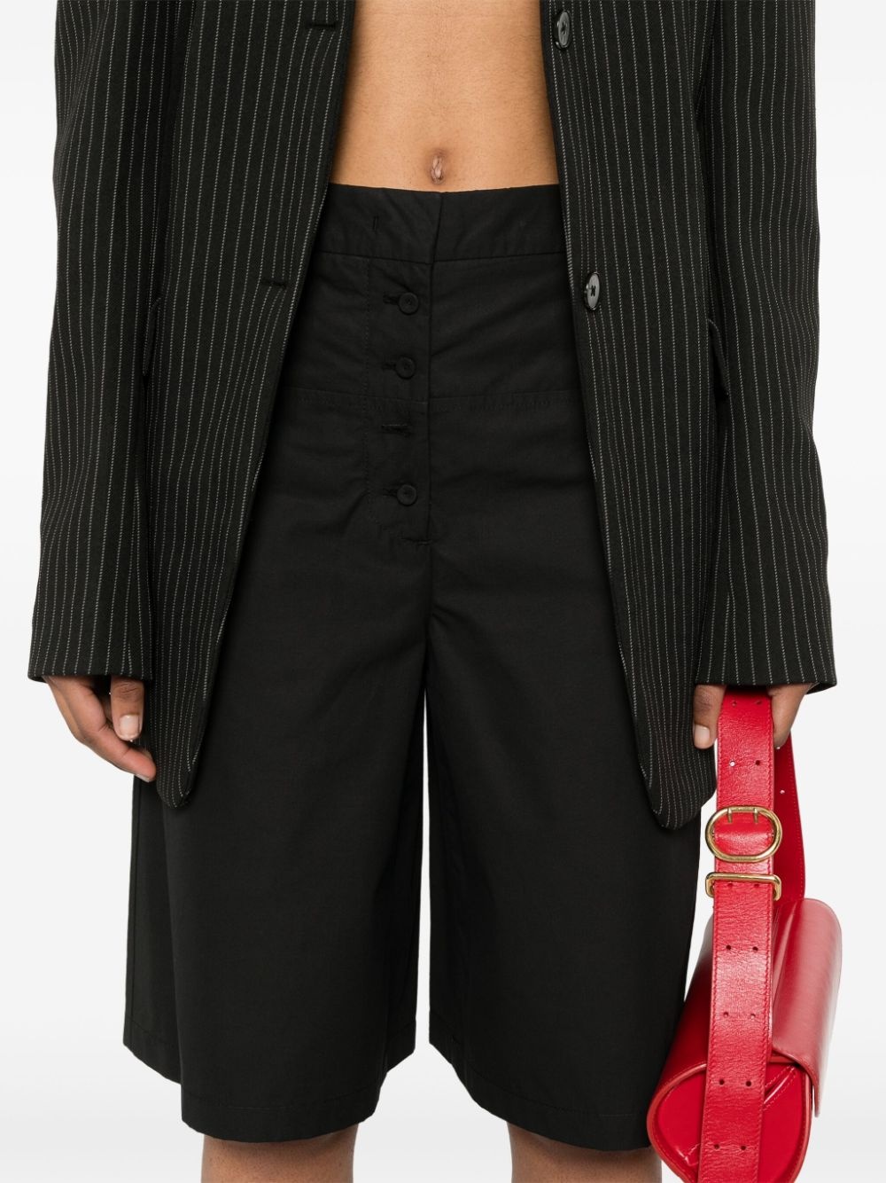 tailored cotton shorts - 5
