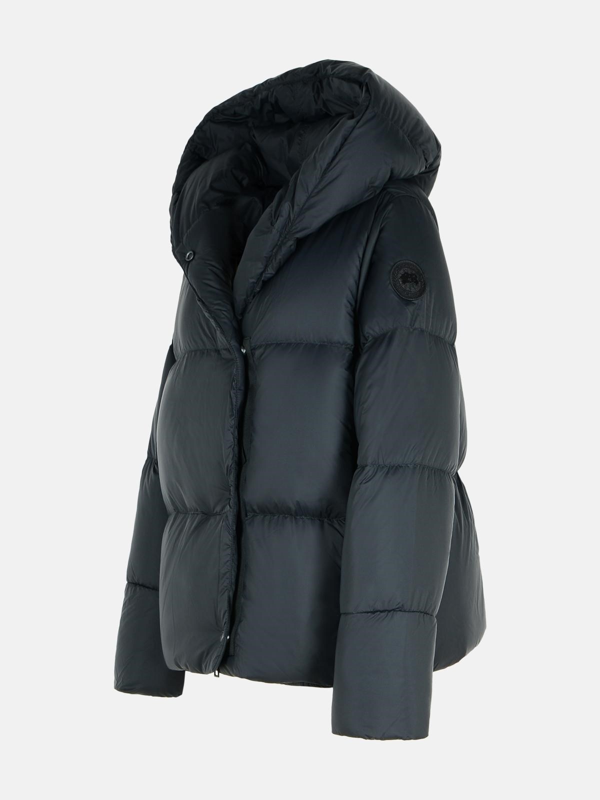 'RHODA' BLACK POLYAMIDE DOWN JACKET - 2