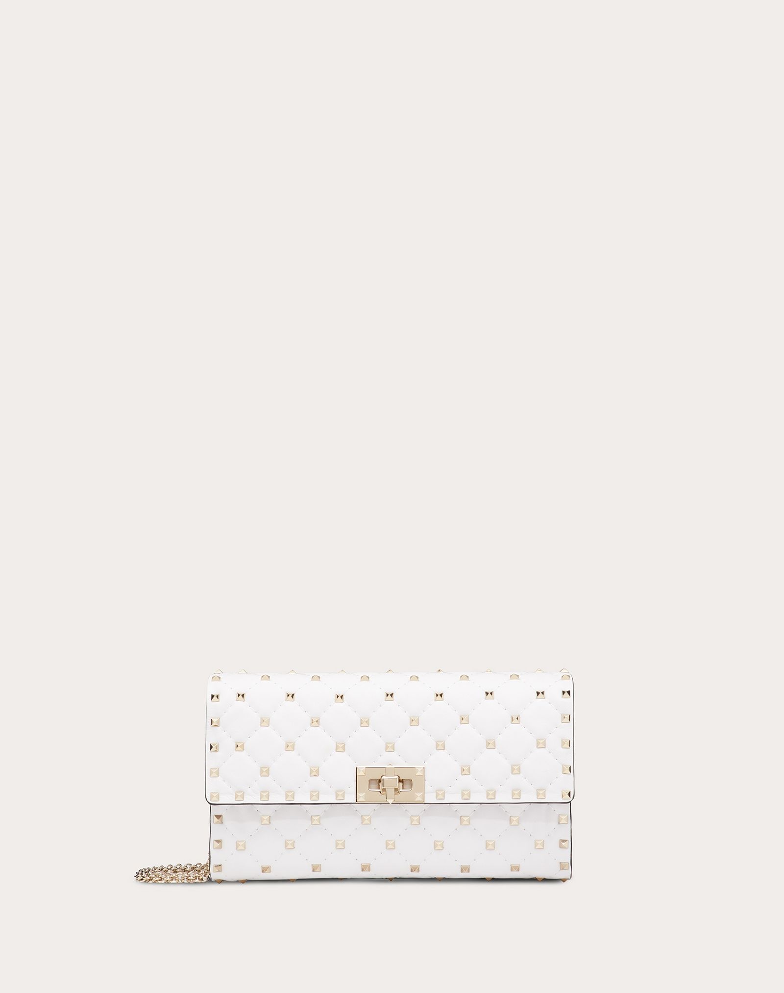 Rockstud Spike Nappa Leather Crossbody Clutch Bag - 1