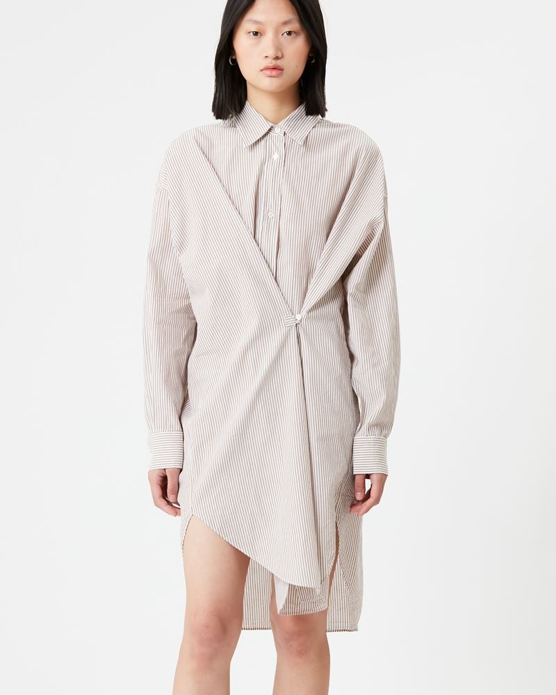 SEEN STRIPED MIDI SHIRT-DRESS - 6