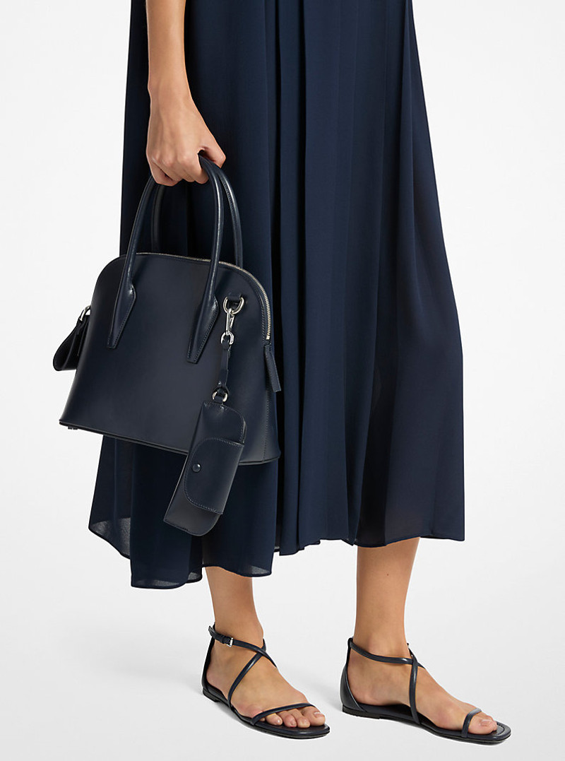 Kaitlin Medium Leather Dome Satchel 3
