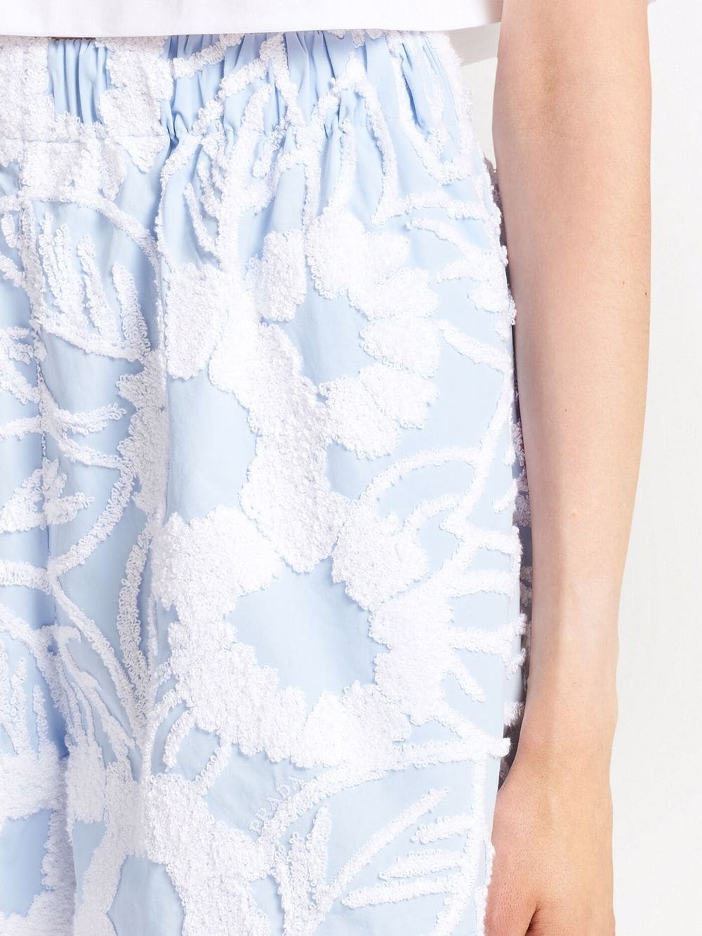 floral embroidered shorts - 5