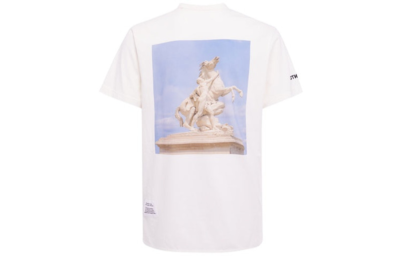Heron Preston Men's HERON PRESTON Retro Alphabet Printing Short Sleeve White HMAA011S209140240188 outlook