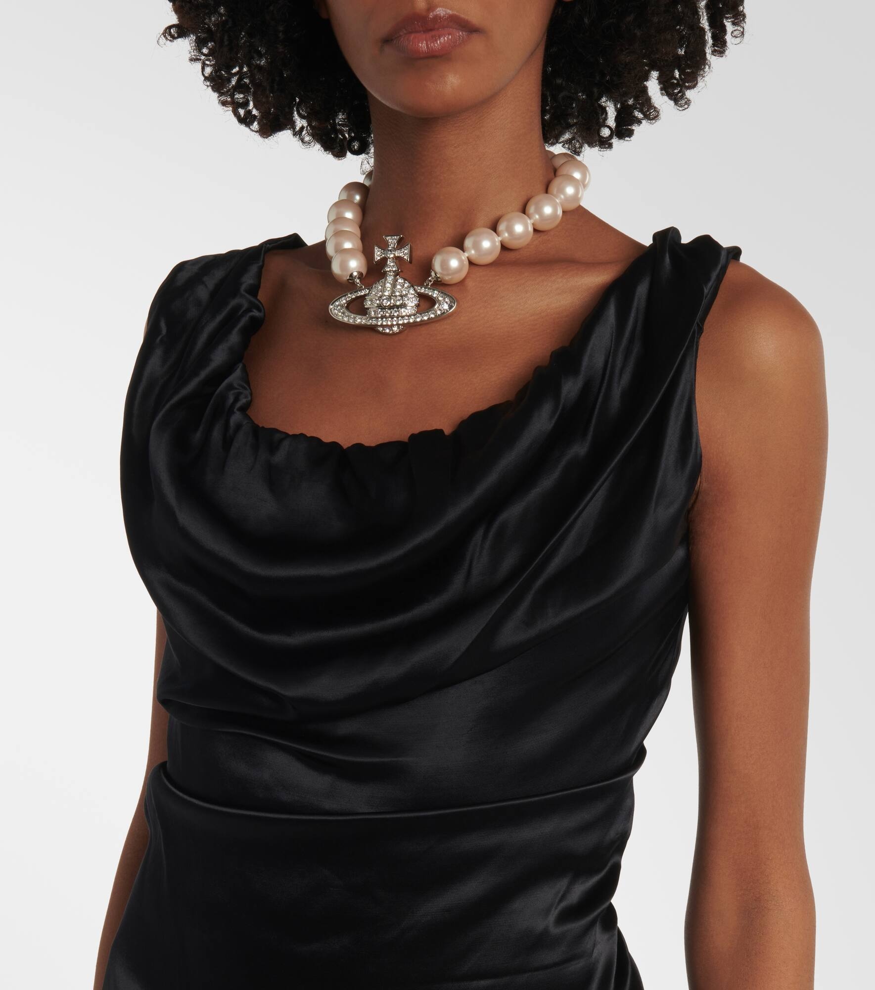 Ginny satin pencil dress - 4