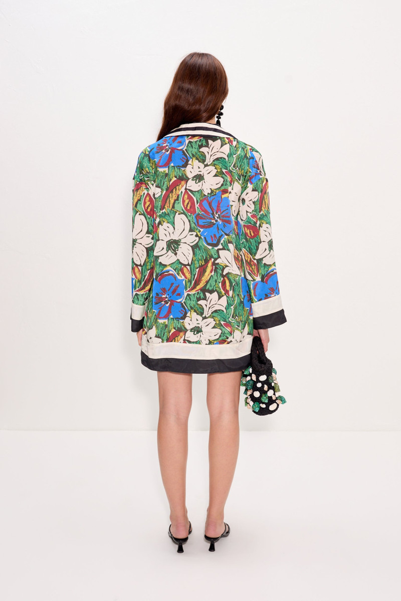 Diaz Mini Dress In Tropical Floral Print Combo 4