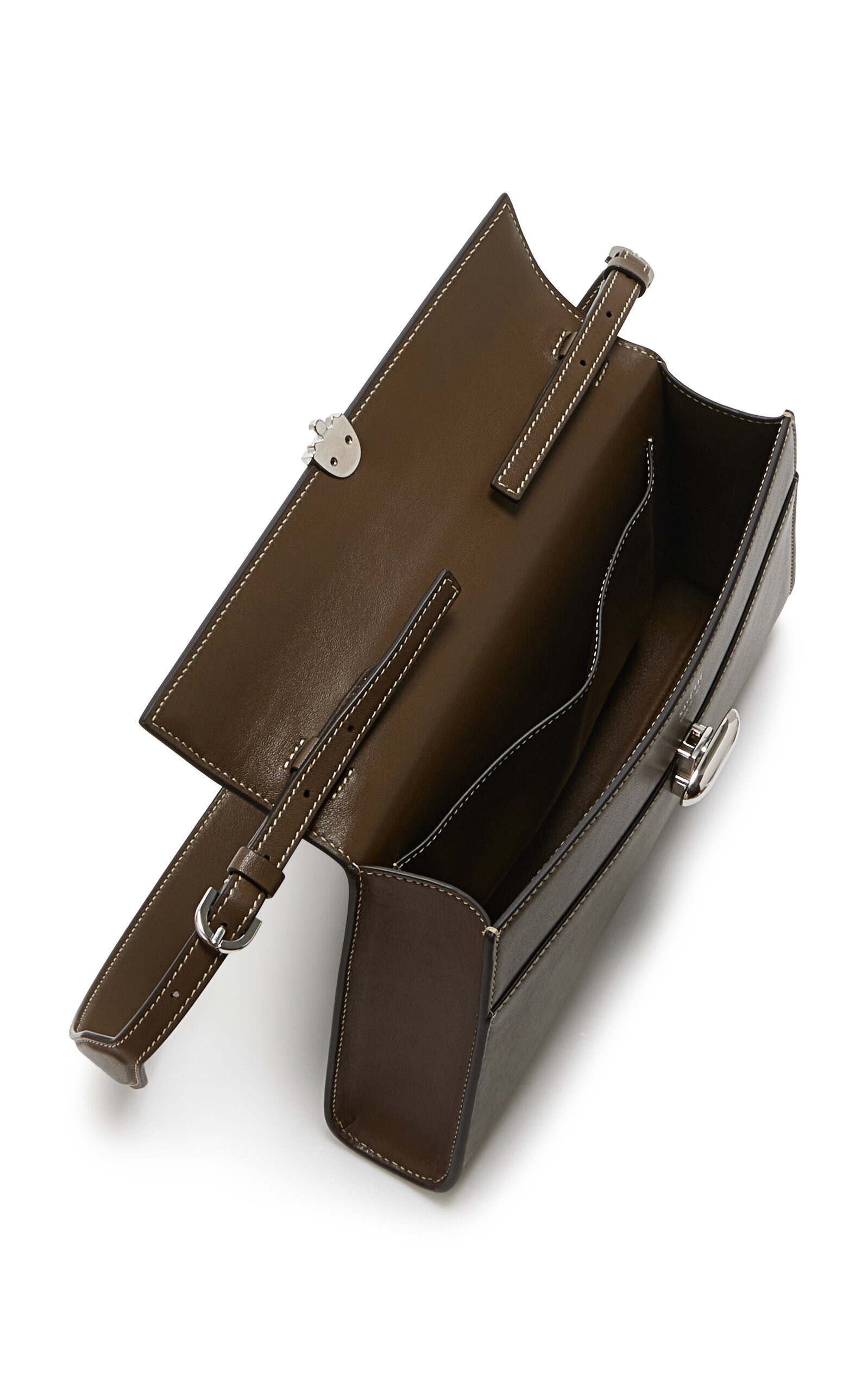 The Symmetry Leather Shoulder Bag brown - 5