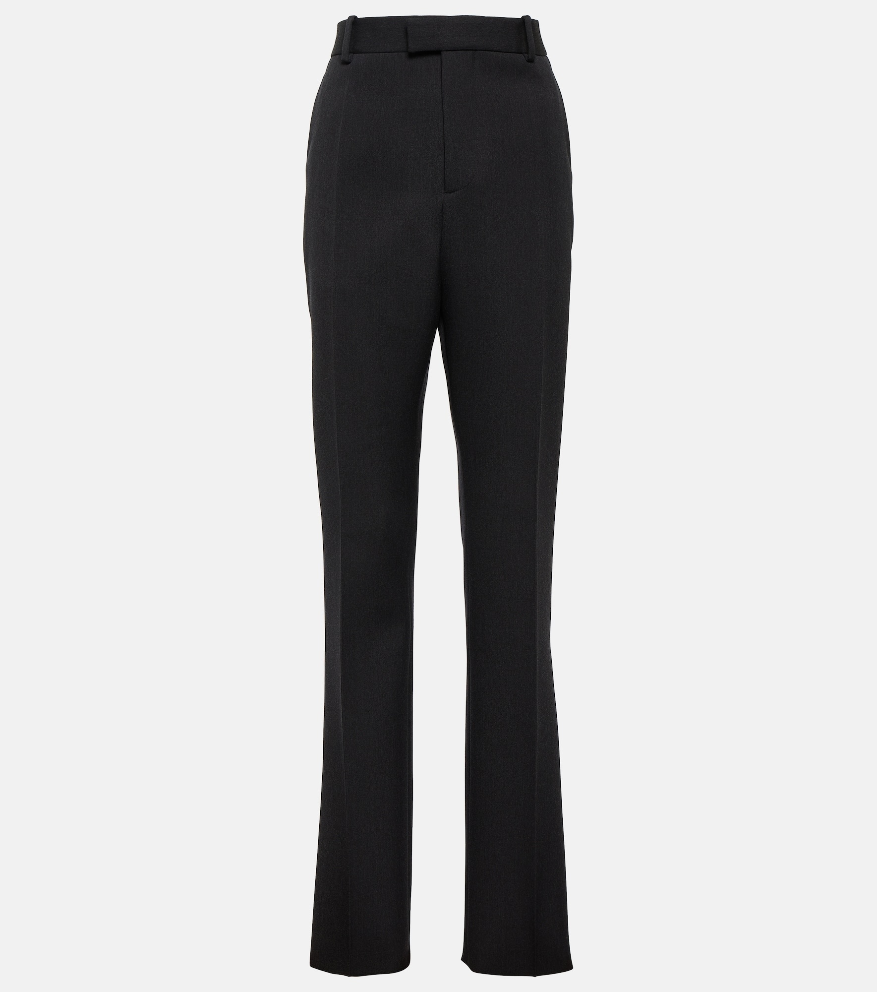 High-rise slim wool pants - 1