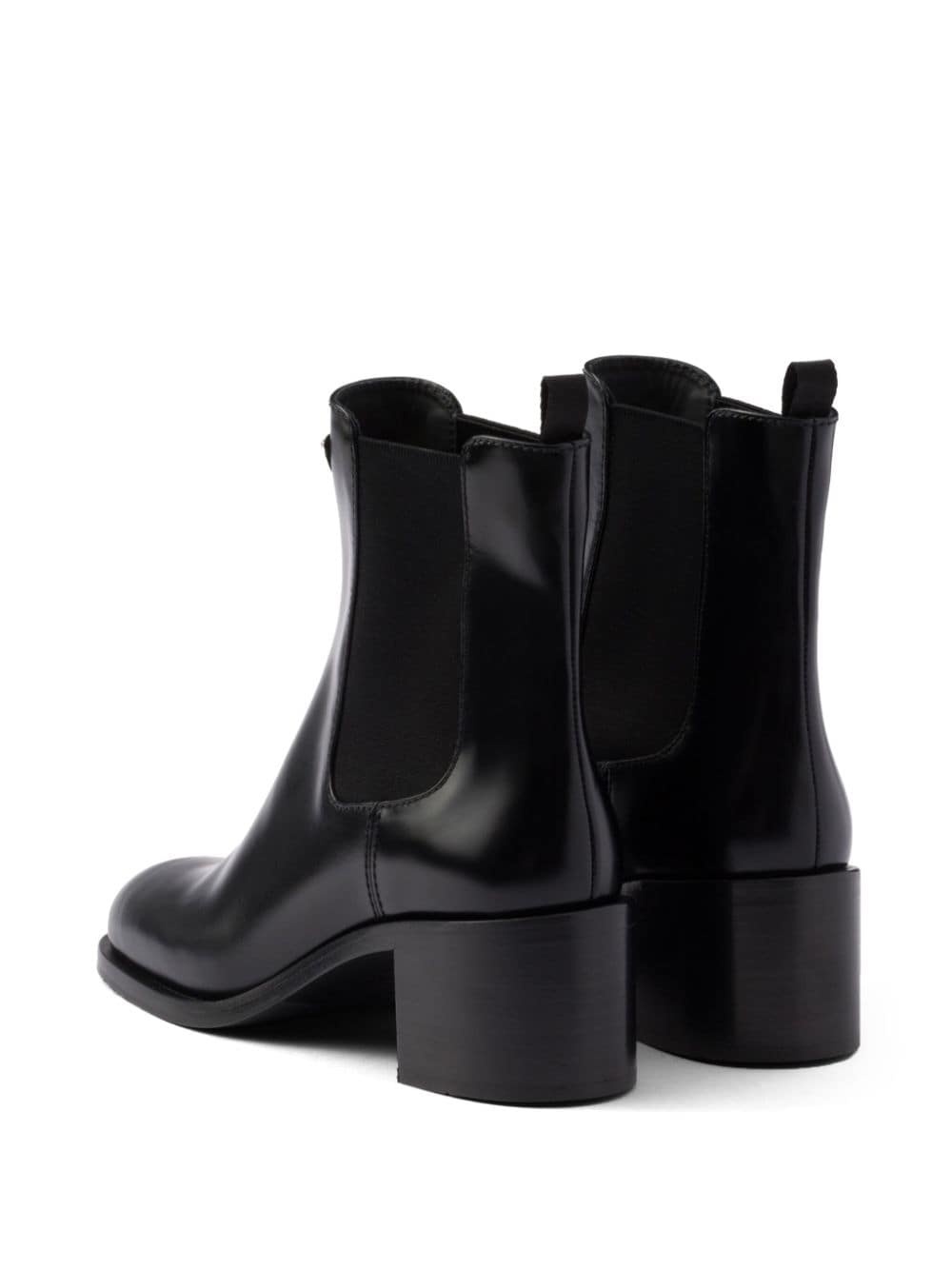 Brushed leather booties - 4