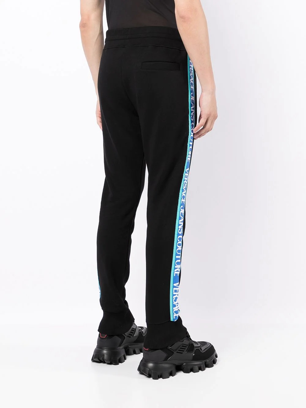 logo-tape slim-fit track pants - 4