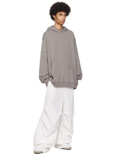 MM6 Maison Margiela Taupe Oversized Hoodie outlook